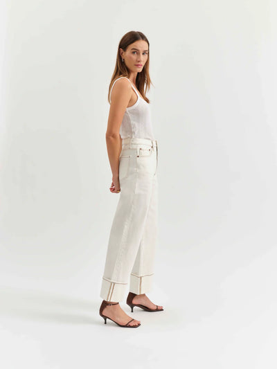 Eastside Loose Cuff Jean- Vanilla