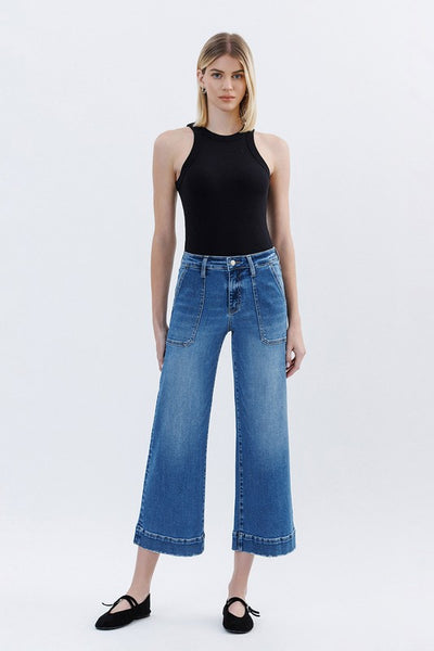 Utility Pocket High Rise Vervet Jean