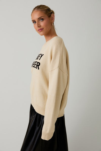 Cream "Whiskey Weather" Sweater