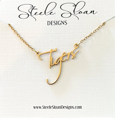 Gold Game Day Team Necklace