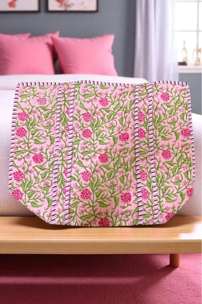 Nash Grey Floral Print Tote Bag