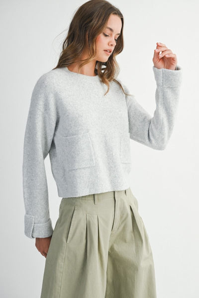 Front Pocket Detail Sweater