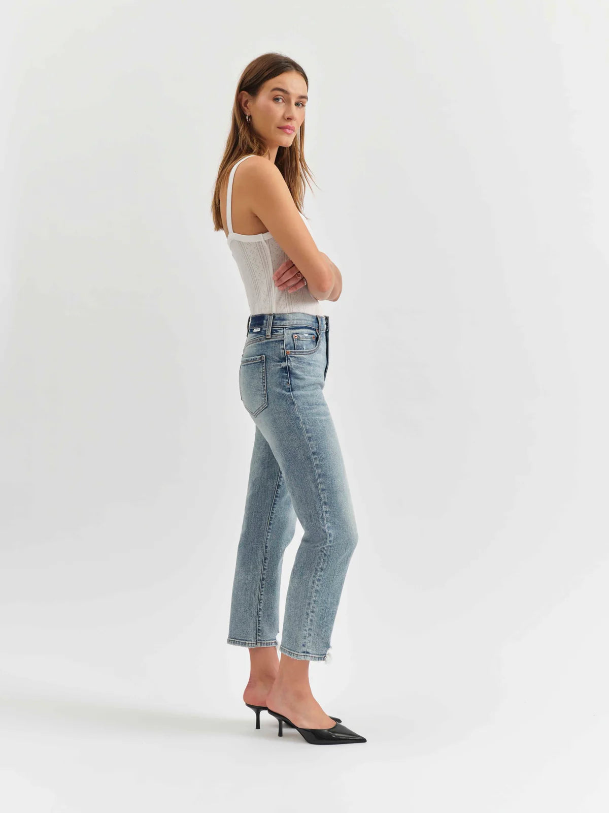 Straight Up High Rise Straight Jean- New Flame Vintage