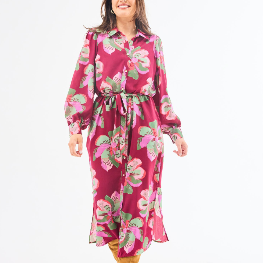 Ava Center Stage Plum Dress