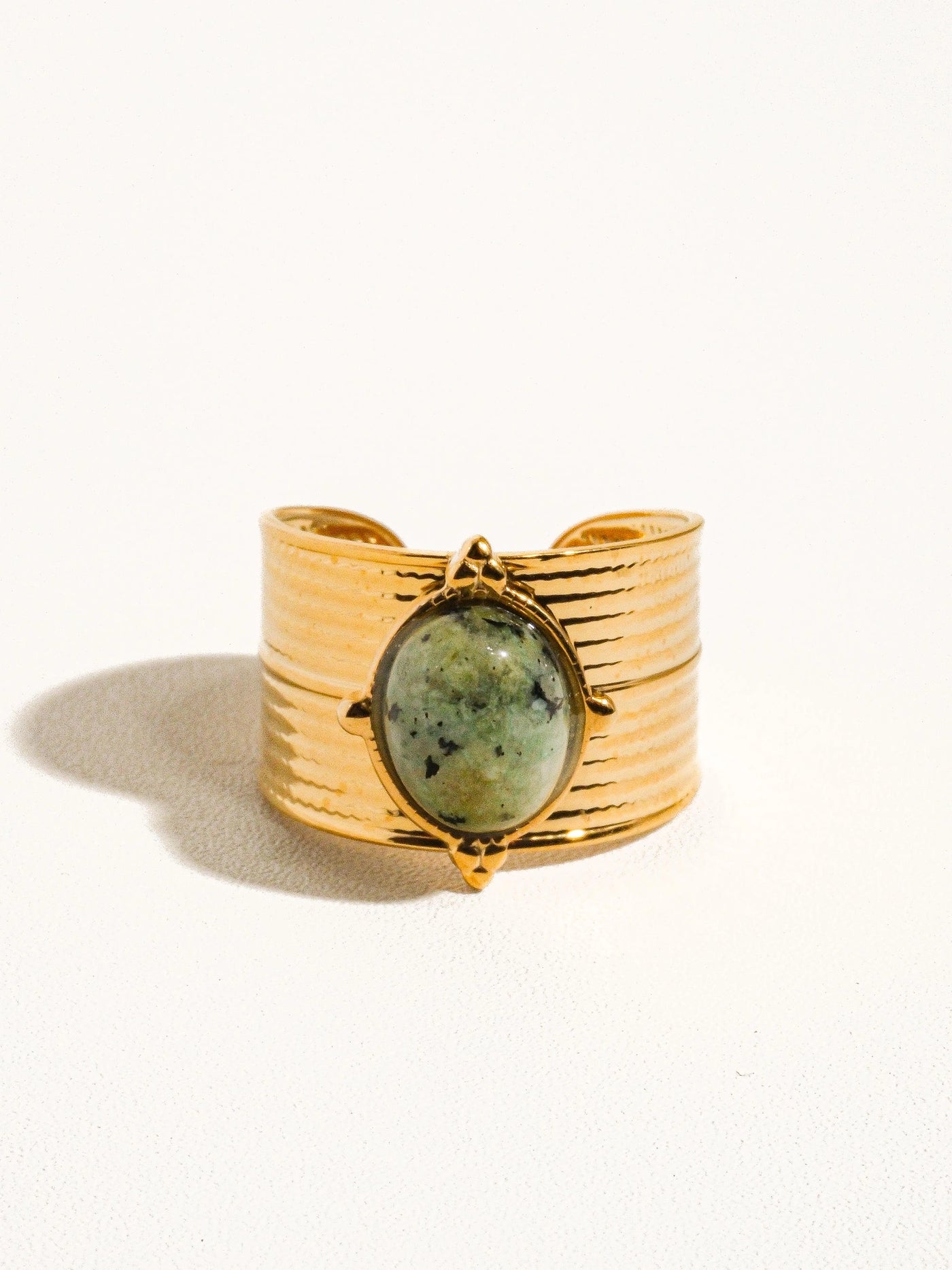 Oasis 18K Gold Non-Tarnish Adjustable Ring