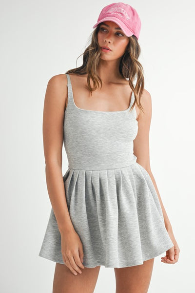Soft Scuba Back Cut Out Romper