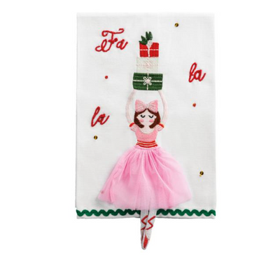 Christmas Dangle Embroidery Towel