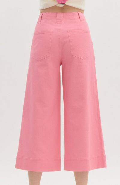 High Waisted Culotte Pants