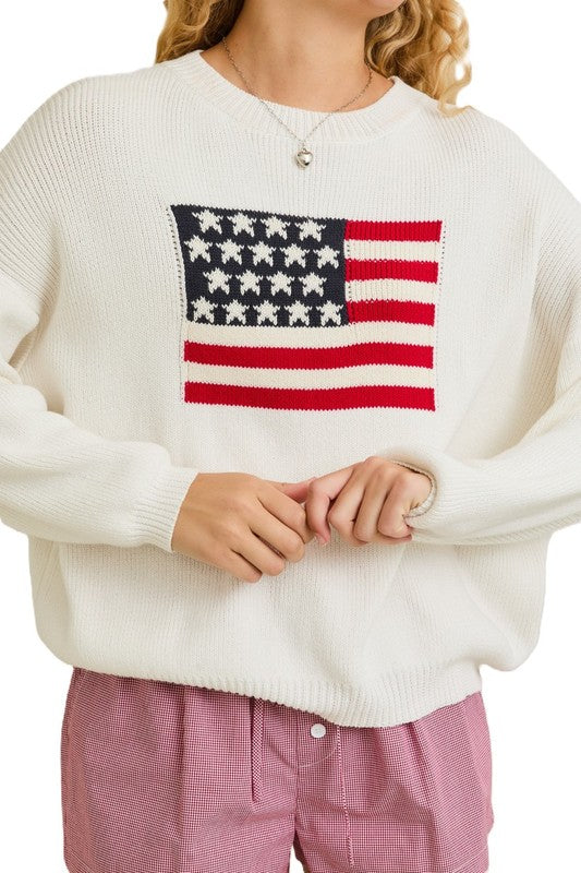 All American Flag Sweater