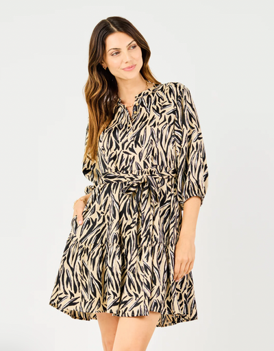 Talia City Limits Tan Dress