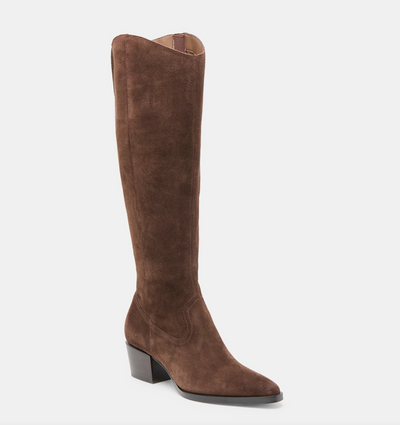 Dolce Vita Virona Waterproof Boots- Dark Brown Suede