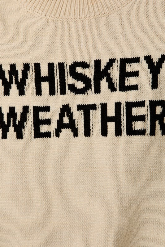 Cream "Whiskey Weather" Sweater