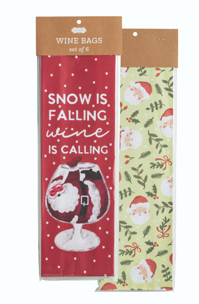 Christmas Paper Wine Bag