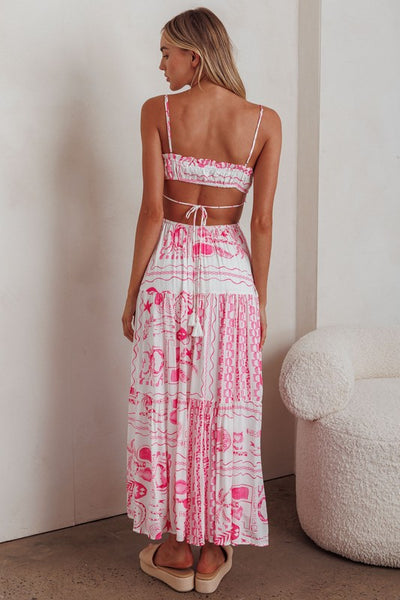 Pink Beach Vibe Maxi Dress