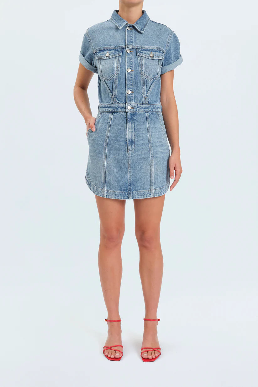 Topanga Denim Dress- Plot Twist