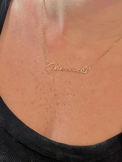 Gold Game Day Team Necklace