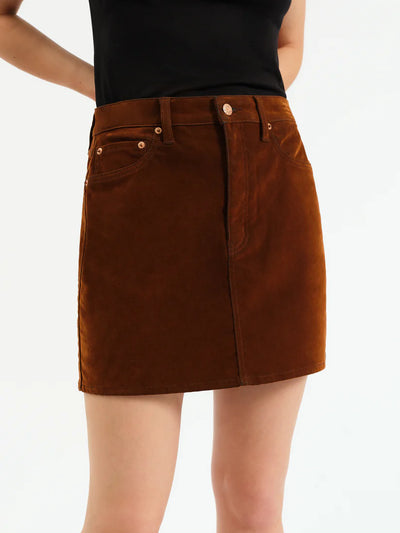 Stash Mini Skirt- Cognac