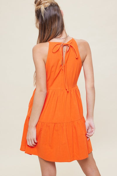 Halter Neck Mini Dress