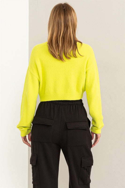True Colors Sweater- Lime