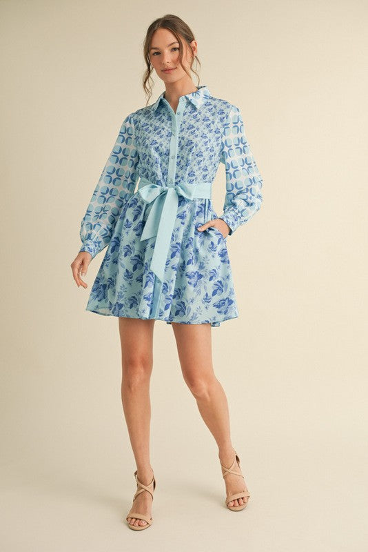 Moody Blues Long Sleeve Dress