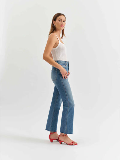 Soho Rawcut Ankle Flare- Vixen