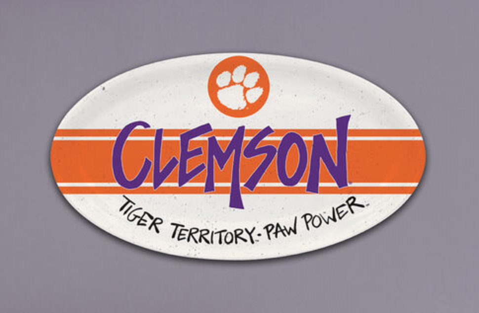 Clemson Oval Tray