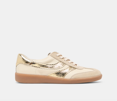 Merit Sneakers by Dolce Vita- White Gold Leather