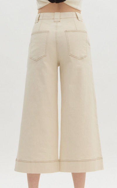 High Waisted Culotte Pants