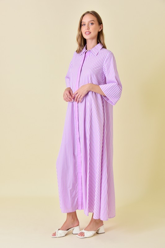 Orchid Loose Fit Striped Maxi Dress