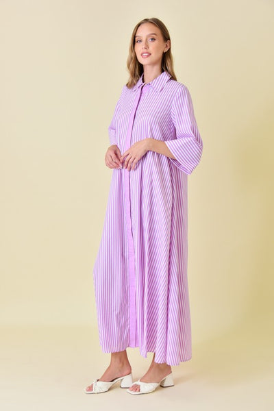 Orchid Loose Fit Striped Maxi Dress
