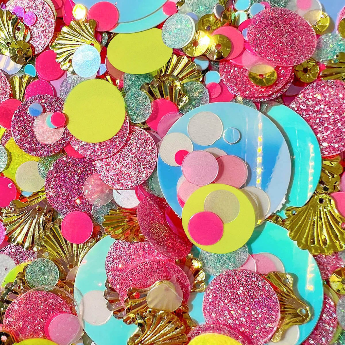 Shell-e-Brate Confetti Acrylic Clipboard