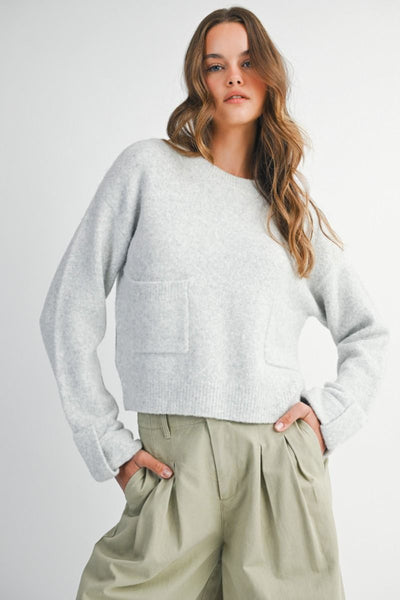 Front Pocket Detail Sweater