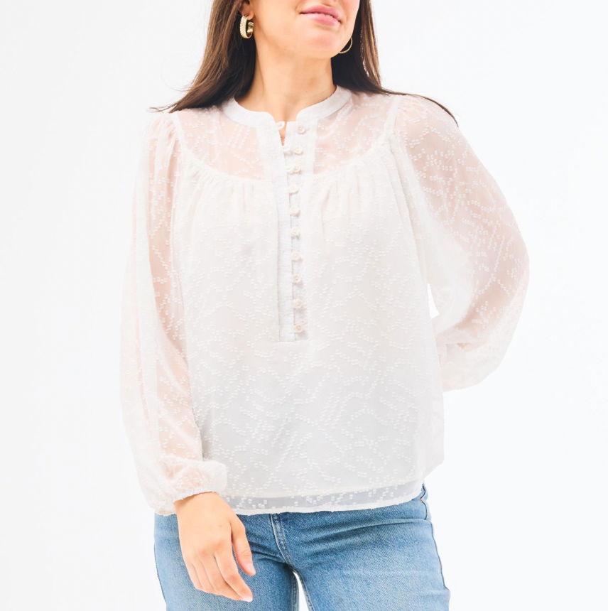 Brianna Marshmallow White Top