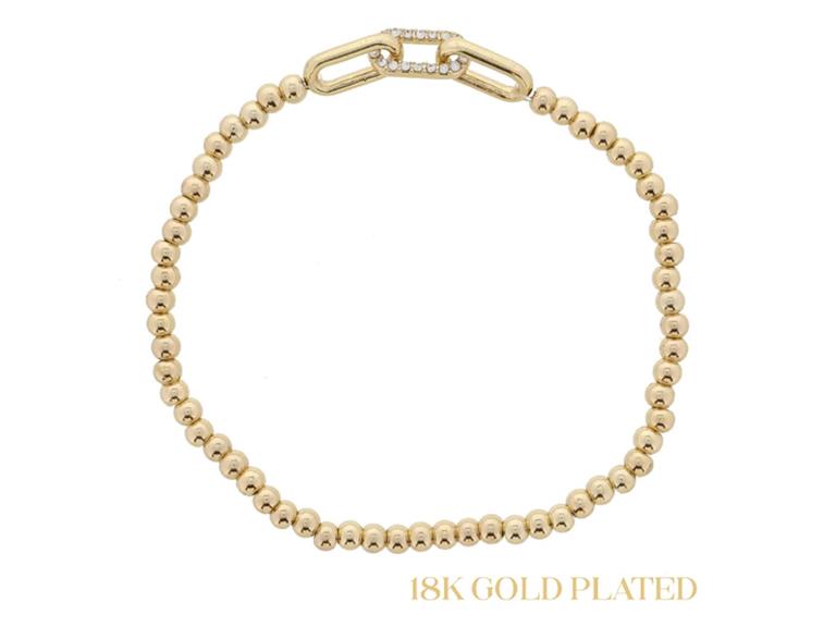 Jane Marie 18K Gold Bead Bracelets