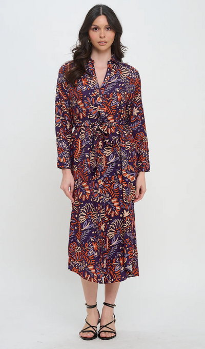 Twilight Ikat Shirt Dress