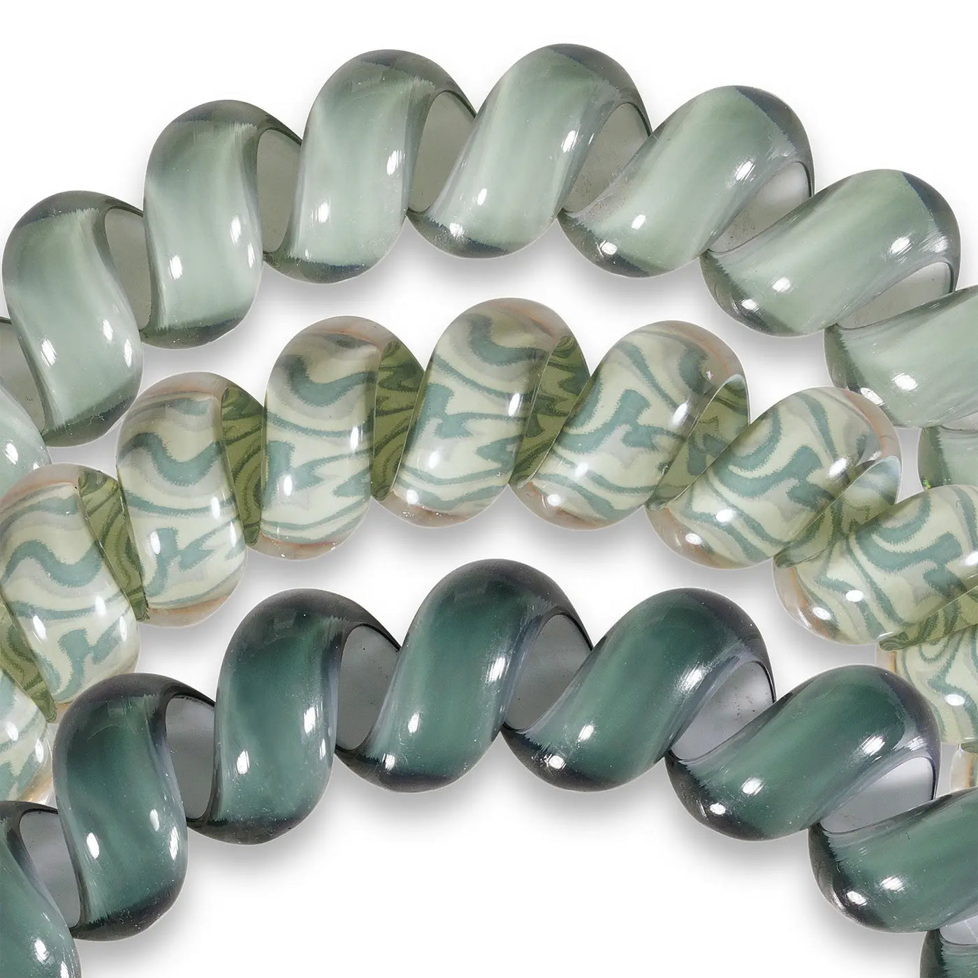 Sage Swirl Hair Tie By Teleties-Large