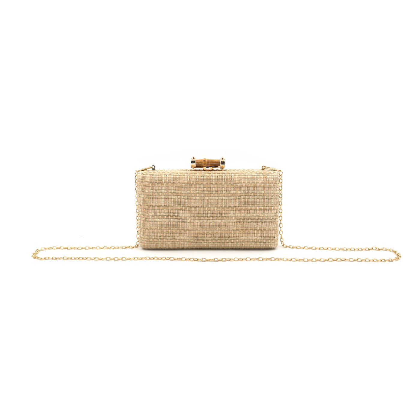 Raffia Natural Clutch Bag