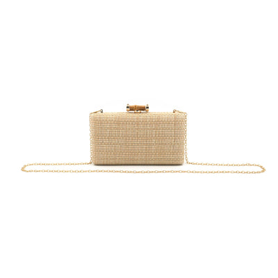 Raffia Natural Clutch Bag