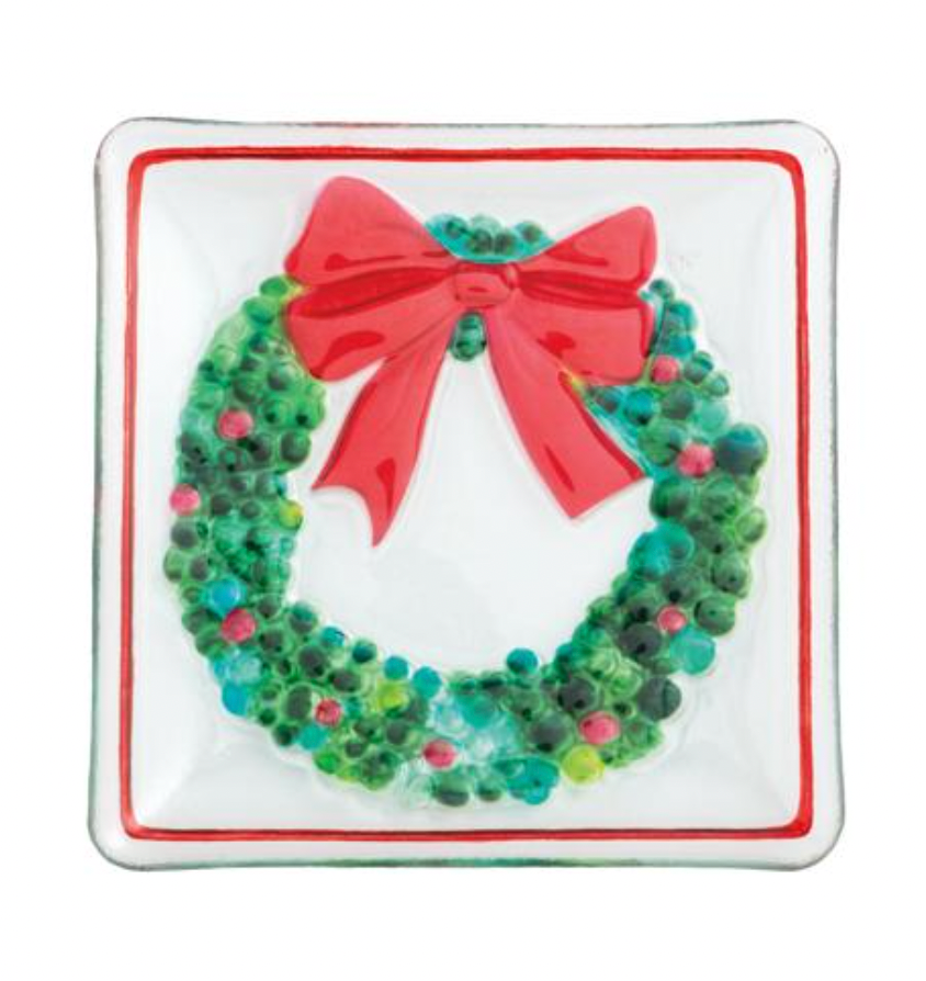 Christmas Glass Plate