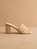 Pearl Raffia Heel