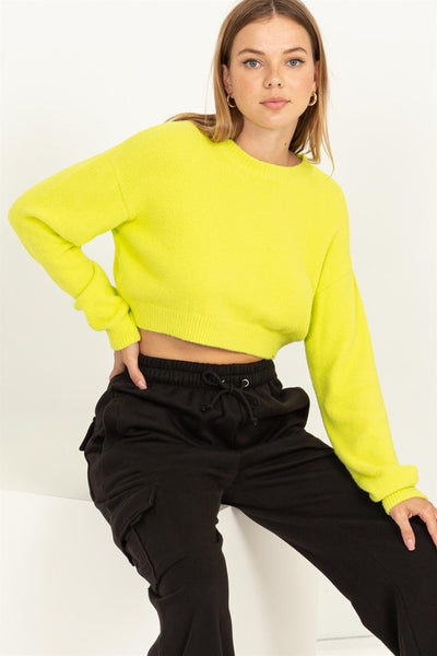 True Colors Sweater- Lime