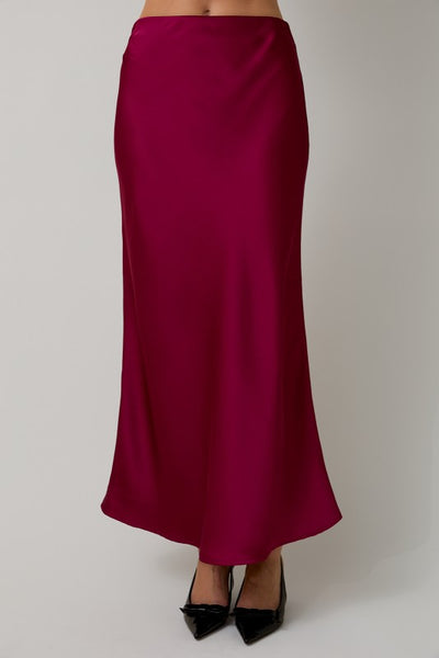 Sunday Edition Satin Maxi Skirt