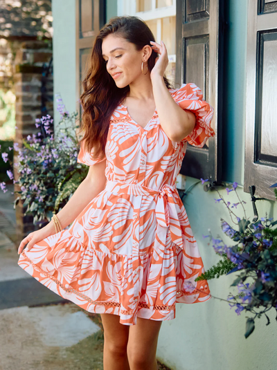 Addison Sail Away Coral Dress