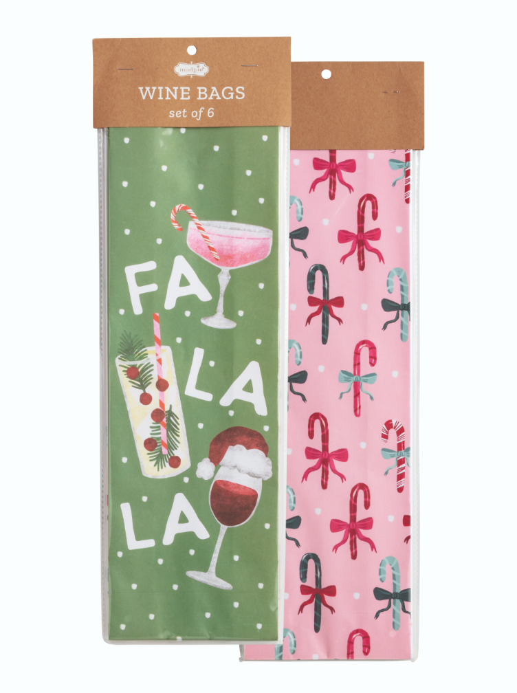 Christmas Paper Wine Bag