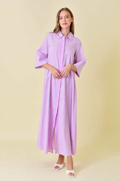 Orchid Loose Fit Striped Maxi Dress