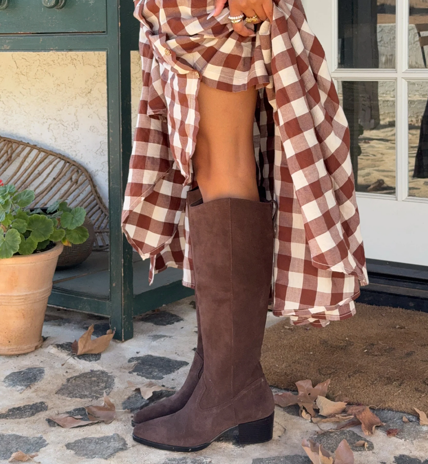 Dolce Vita Virona Waterproof Boots- Dark Brown Suede