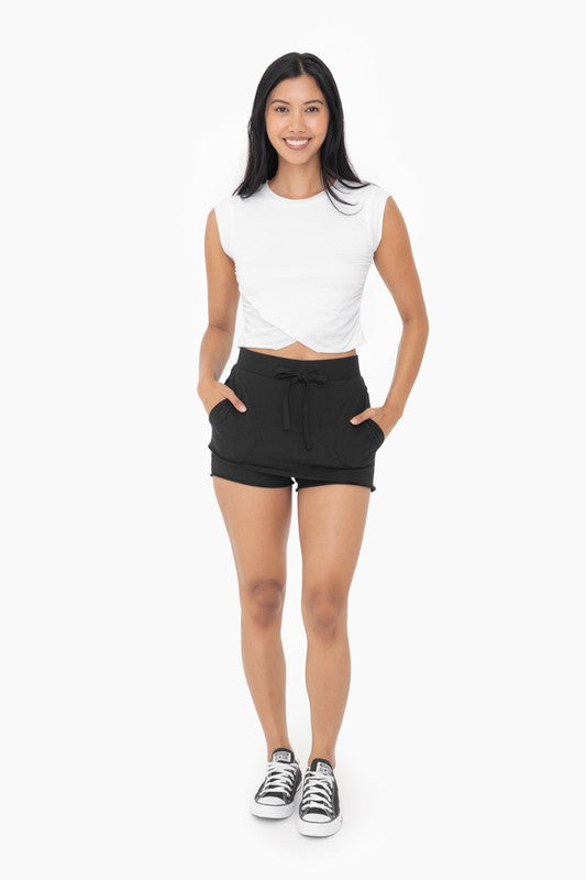 Overlay Cropped Tank- White