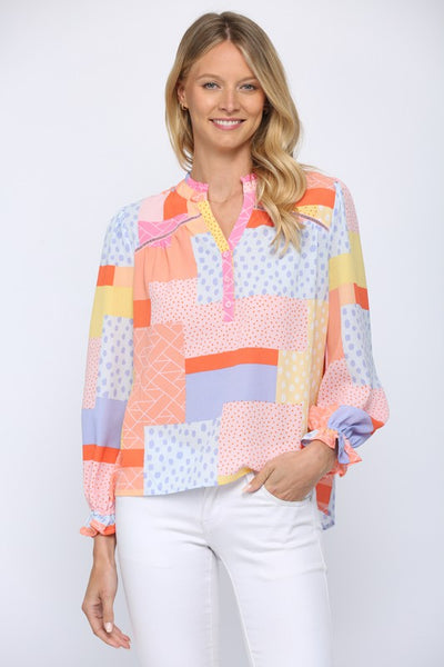 Bright Color Block Top By Fate