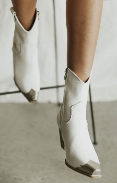 Made For Walkin' Western Bootie-White
