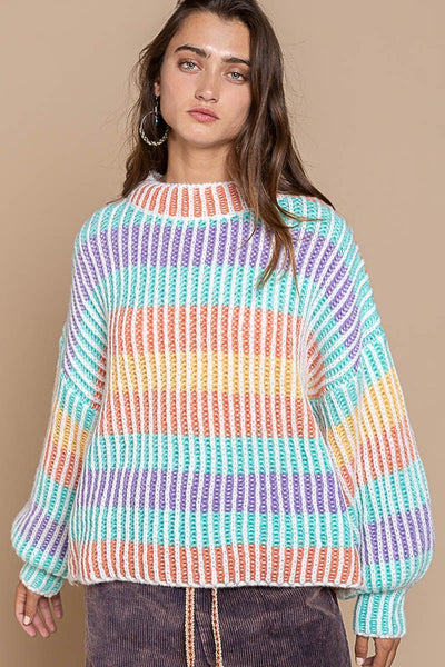 Bright Multi Stripe Sweater
